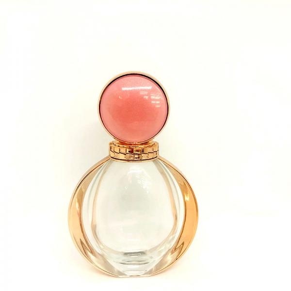 Quality Exquisite 90ml Rose Fragrance Perfume Bottle Glass Bottle Spray Perfume Packaging Material Perfume Empty Bottle for sale