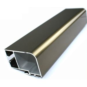 Champagne Electrophoresis Coating Machined Aluminium Profiles Section For
