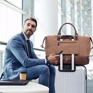 Buy cheap Canvas Waterproof Weekender Bag Overnight Totes Rolling Duffel Bag from wholesalers