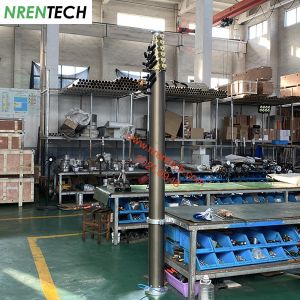 Buy cheap 12m pneumatic telescoping mast for surveillance 30kg payloads 2.55m closed height from wholesalers
