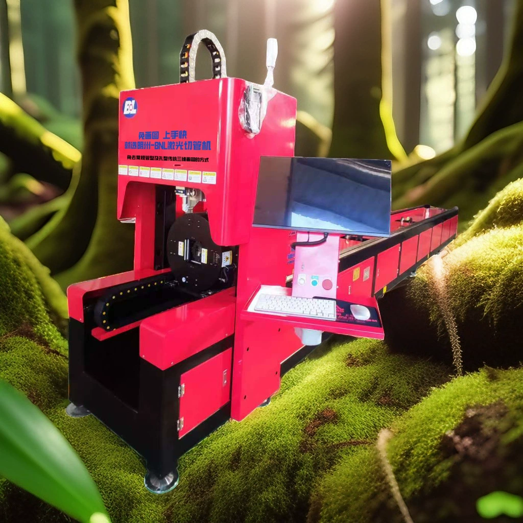 Buy cheap Laser Pipe Cutting Machine with IP54 Protection Class 200-6000mm Work Size and Water Cooling System from wholesalers