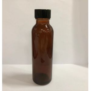 Buy cheap 130ml Amber Glass Lotion Bottle Screw Lid Glass Vials Various Silkscreen And Color OEM from wholesalers