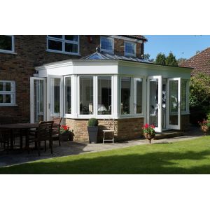 Buy cheap Waterproof Aluminum Frame Glass House Prefab Greenhouse with Customized Size Features from wholesalers