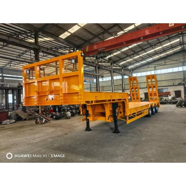 Heavy Mechanical Suspension Low Bed Semi Trailer with 80ton/100tons 3/4 Axles