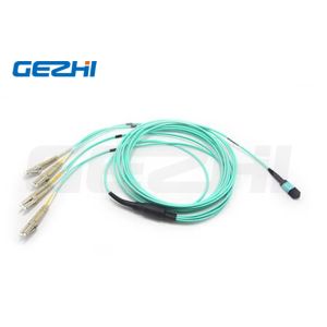 Buy cheap 8F MPO(Female) To 4 LC Duplex Staggered Harness Cables from wholesalers