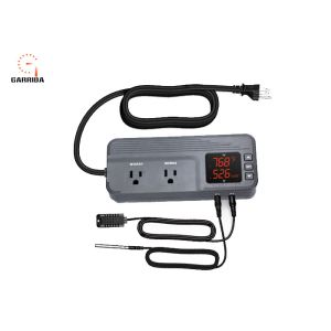 Buy cheap Temperature Controller with Dual Temperature Sensor AC Dual Stage Outlet Thermostat with 12 Period Time Stage 1800W ETL product
