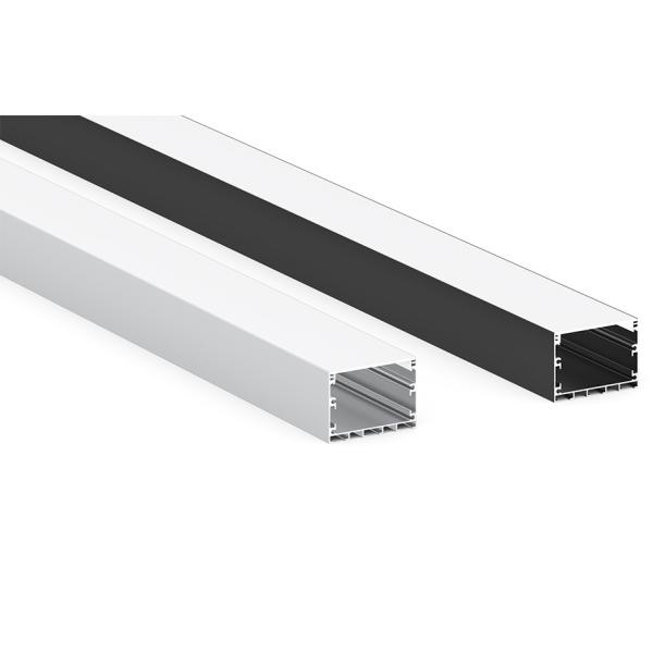 Quality 65mm x 35mm Aluminum Profile LED Linear lighting with Led Strip Recessed Type with PC or Milky Cover for sale