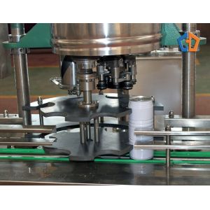 2.2KW Beer Can Filling Machine Pneumatic Control Beer Can Sealing Machine