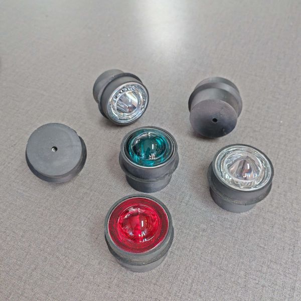 Buy cheap High Reflective Tempered Glass Road Stud with 360° Reflection and Dia5cm*H5cm Size for Enhanced Traffic Safety from wholesalers