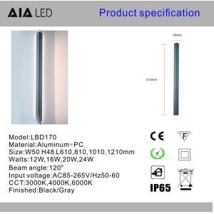 Buy cheap Modern minimalist wall mouned lamp Indoor and outdoor creative corner led wall light Home background strip wall lamp from wholesalers