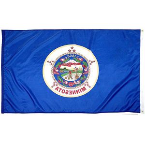 Buy cheap Strong Canvas Heading And Brass Grommets Custom Flag State Of Minnesota Flag 3x5 Ft from wholesalers