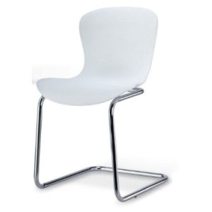 Buy cheap modern plastic dining chair with metal leg from wholesalers