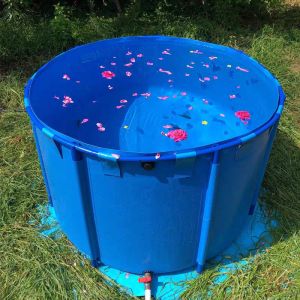Buy cheap 7000 Liters Diameter 3m X Height 1m Square/Round Fish Pond 1800 Gallon Foldable Plastic Tank Swimming Pool For Promotion from wholesalers