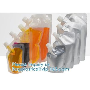 Stand-Up Drink Spout Pouch, Water Bottles Nozzle Bag, Beverage Mouth Bag,