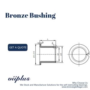 Lagerbuchsen Bronze Sleeve Bushings, Flange Glidlager Size Made To Order