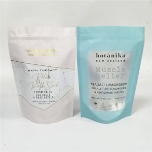 Buy cheap skincare packaging bag/hologram foil stand up bath salt packaging with window from wholesalers