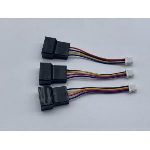 Customized JST SM2.5 4 Pin To JST SH1.0 4 Pin Wire Harness With Tin Plated