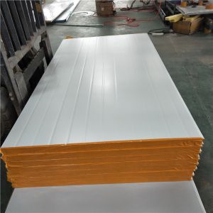 Buy cheap 60-120 kg 50mm rock wool sandwich panel with 10 wind resistance for office from wholesalers