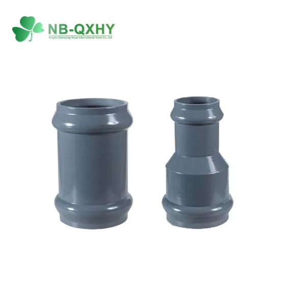 Surface Type with Rubber Type Different Size Light Grey Plumbing Fitting PVC