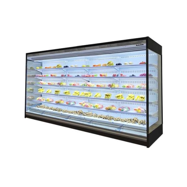 Quality Quiet Frost Free Multideck Open Chiller With Adjustable Shelf for sale
