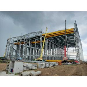 Buy cheap Bolt Connection Steel Structure Warehouse with Customizable Colors and Aluminum Alloy/PVC Windows from wholesalers