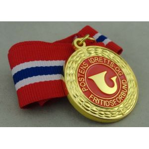 Zinc Alloy Enamel Medal Die Casting with Imitation Hard Enamel