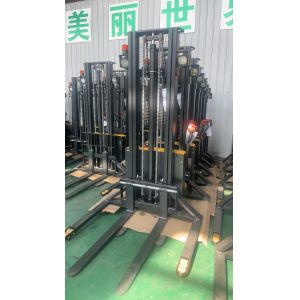 Electric Forklift Stacker Pallet Truck Portable 1.5 Ton 1m 1.6m 2m 2.5m 3m 4m 5m