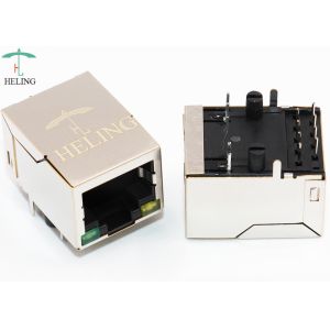 Buy cheap 8P8C R/A RJ45 PCB Connector With LED Indicator Pipe For Networking from wholesalers