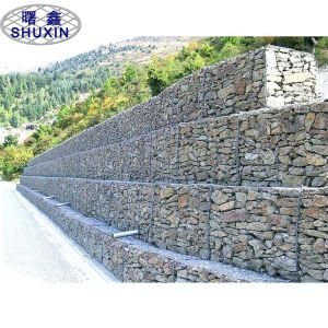 Buy cheap Double 3.9mm Twisted Wire Gabion Baskets Galvanized Stone Filled Cages Preventing Rock Breaking from wholesalers