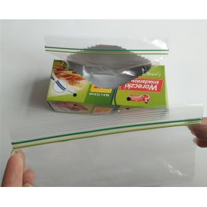 Buy cheap PE double sealed lock good qualtity Strapping bag zipper plastic cheap colorful vacuum bag zip, packaging stand up pouch bev from wholesalers