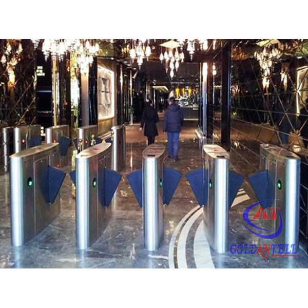 Buy cheap Security entrance Flap Barrier Gate / Fingerprint full height turnstiles from wholesalers