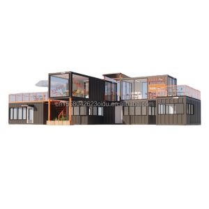 Buy cheap Customized Modern Prefab Tiny House with Customized Color and Wall 50/75/100mm Wave Sandwich Panel from wholesalers