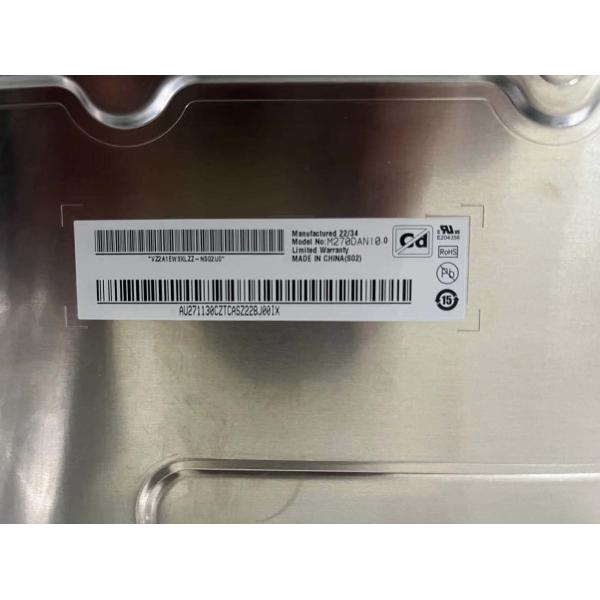 M270QAN01.0 AUO 27.0" 3840(RGB)×2160, 300 cd/m² INDUSTRIAL LCD DISPLAY
