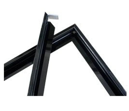 Buy cheap 30 × 25 mm Black PVDF Aluminum Solar Panel Frame from wholesalers