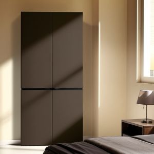 Buy cheap Mjmhd CYLD-008 Custom Shaker Style Wardrobe Door - ENF Certified, 22mm Thick with PVC Laminate, Aluminum Frame, and Moisture-Resistant Design​ from wholesalers