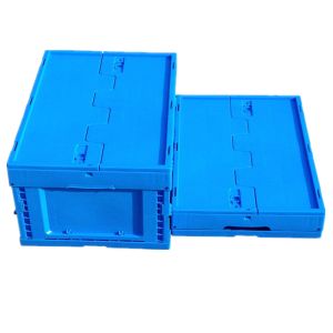 Collapsible plastic container stackable turnover plastic box storage