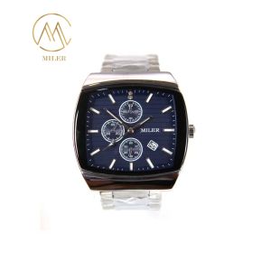 Concise Style Quartz Wirstwatch Calendar Display Stainless Steel Strap Watches