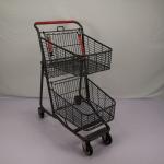 Buy cheap Three Baskets Lightweight Supermarket Shopping Cart 80L American Style from wholesalers