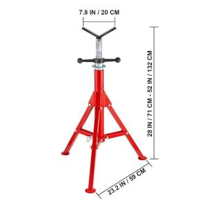 Buy cheap ST1107 1/2 inch to 12inch V head pipe stands Pipe Jack Stand China Factory from wholesalers