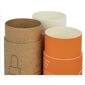 Buy cheap Speciality Paper Orange Round Kraft Boxes OEM ODM Available from wholesalers