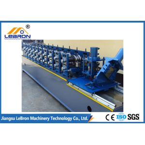 Buy cheap Blue 2018 New type High strength smooth straight door frame cold roll forming machine automatic type PLC system control from wholesalers