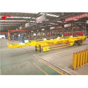 45- Foot Container Terminal Dedicated 2 Axles Semi - Trailer In Yellow