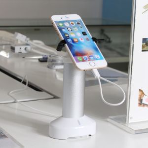 Buy cheap COMER Smartphone Security Stand with Alarm and Charging function with gripper clamp with cable hidden from wholesalers