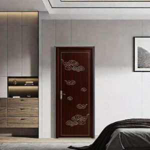 Carved Design Wood-Plastic Composite Hollow Door With Hinged Installation Method