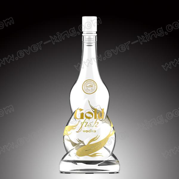 Buy cheap 700ml Twisted Vodka Glass Bottle With Bright Closure from wholesalers