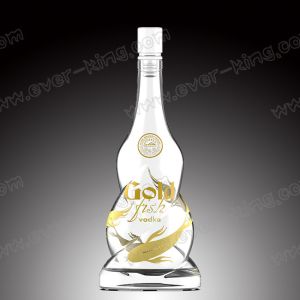 Buy cheap 700ml Twisted Vodka Glass Bottle With Bright Closure from wholesalers