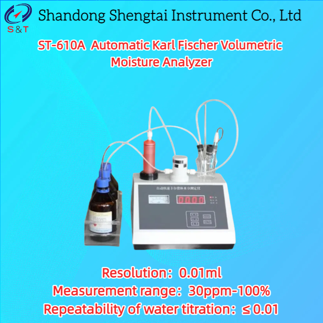 Buy cheap ST-610A Automatic Karl Fischer Moisture Analyzer with 30ppm-100% Range and 0.01ml Resolution from wholesalers