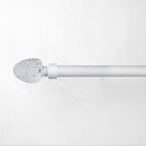 Buy cheap 28MM Matte Stereoscopic Crystal Curtain Finial With Curtain Rod Set from wholesalers