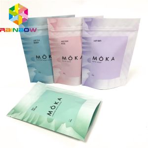 Buy cheap Custom printed stand up pouches with  body scrub bags with tear notches from wholesalers