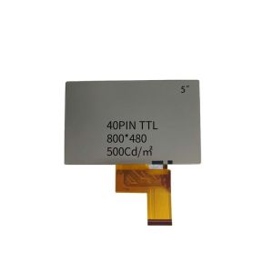 5 Inch 800x480 Resolution TFT LCD Display Module with TTL Interface